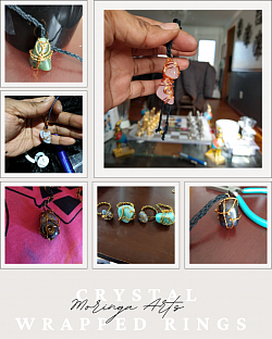 Copper Wrapped Crystal Jewelry