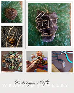 Copper Wrapped Crystal Jewelry