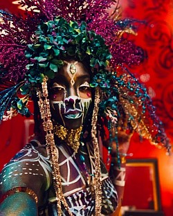 Body Art and Photo By: Kameisha Chavies, Model: Ginette Christie