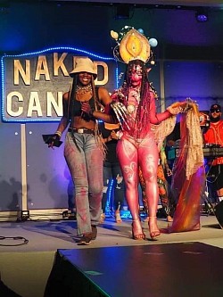 First Place Photo at Naked Canvas Event in New London CT: Body Art By: Kameisha Chavies, Model: Ginette Christie theme 