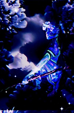 Glow In the Dark Shoot: Photo and Body Art By: Joy Monroe, Model: Ginette Christie